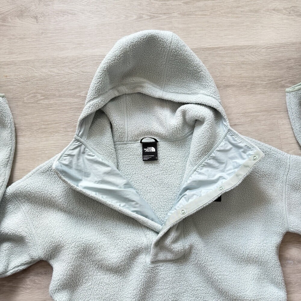 The North Face Mountain Sweatshirt 3.0 Anorak Women Hooded Size Small Blue Grey - Picture 5 of 14